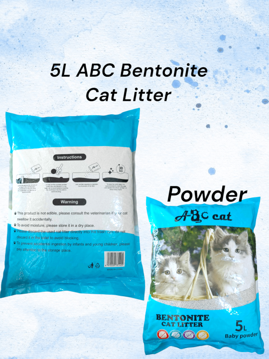 5L ABC Bentonite Cat Litter Powder Scent Lazada PH