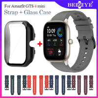 gts4 mini สาย เคสนาฬิกาข้อมือ สำหรับ Amazfit GTS 4 Mini กรณีป้องกัน พร้อมสายนาฬิกาข้อมือ สายซิลิโคน amazfit gts 4mini นาฬิกาสมาร์ท เดิมสายสำรองกั