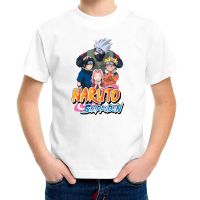 เสื้อยืดแขนสั้น พิมพ์ลายการ์ตูนอนิเมะนารูโตะ SASUKE SAKURA &amp; KAKASHI TEAM 7 นิ้ว สําหรับเด็ก *UNISEX* NT018