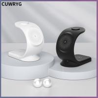 CUWRYG แท่นชาร์จ3 In 1 Ic ขาตั้งสำหรับ iPhone/Iwatch/Airpod ที่ชาร์จโทรศัพท์ที่ยึดนาฬิกาที่ชาร์จแบบไร้สาย