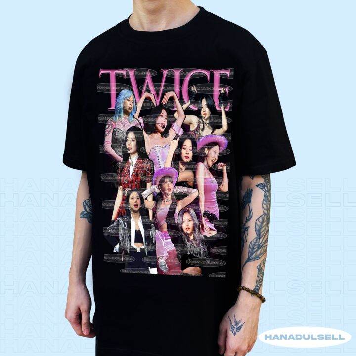 Twice Korean Vintage Bootleg Oversized Unisex Black Shirt KPOP DTG ...