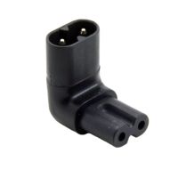 Figure 8 IEC 320 IEC320 Iec C7 To C8 90 Degree UP And Down Angled AC Power 2PIN Adapter Male Female Extension Connector