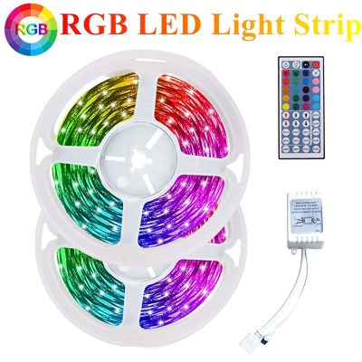 10M RGB Light Strip 3528 600LED Flexible Light with 44 Key Remote+Controller for Christmas Living Room Bedroom