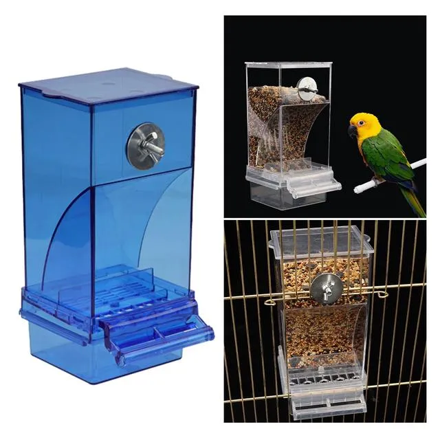 Automatic Bird Feeder No-Mess Bird Feeder Parrot Feeder Cage ...