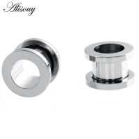 Alisouy 2PC 2-30mm Ear Gauges 316L Stainless Steel Ear Tunnels Plugs Piercing Jewelry Ear Stretchers Expander Plugs and Tunnels