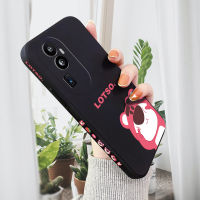 HP เคสสำหรับ OPPO Reno10 Pro + 5G เคสการ์ตูน Lotso Toy ดีไซน์ Story3เคสโทรศัพท์ดีไซน์ด้านข้างลวดลายขอบสี่เหลี่ยมปลอกซิลิโคนของเหลวเคสป้องกันทนแรงกระแทกกล้องคลุมทั้งหมด