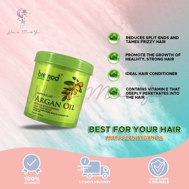 Bremod Moroccan Argan Oil Intense Moisturizing Hair Treatment 1000ML