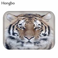 Hongbo 40*60cm Tiger Dog Owl Cat Pattern Anti-Slip Carpet Door Mats Doormat Outdoor Kitchen Living Room Floor Mat Rug