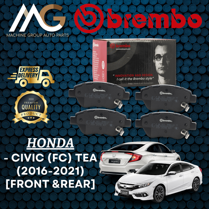 Honda Civic Fc TEA (20162021) Brembo Brake Pad Front (Depan) & Rear