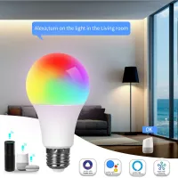 E27หลอดไฟแอลอีดีอัจฉริยะ Wi-Fi 15W 12W 18W หลอดไฟไฟ LED RGB ควบคุมด้วยเสียงด้วย Alexa Google Home ช่วย Siri Yandex Alice