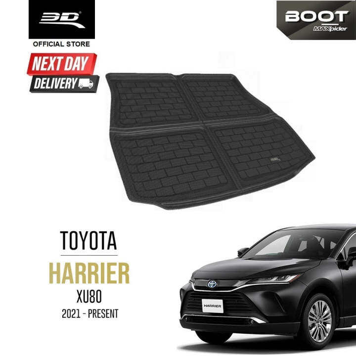 3D BOOT LINER Toyota Harrier NonHybrid XU80 (2021 Present) Lazada