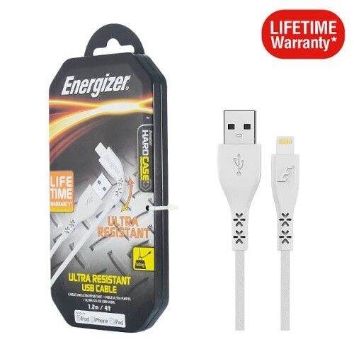 Cáp Energizer bảo hành trọn đời Lightning  C41UBLIGWH4 