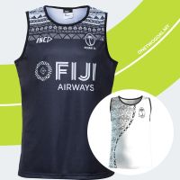 ขายเสื้อคุณภาพดีที่สุด Fiji SEVENS Vest 2020 MENs Rugby Jersey Fiji Rugby Vest Sports Singlets