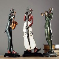 Nordic Home Decoration Jazz Man Figurine Sculpture Creative Wine Cabinet Decoration Ornaments Home Decoration Accessories