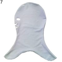 Breathable Sun Protection Women Girls Pure Color Swimming Caps Facekini Pool Mask Head Sunblock UV Face Swim Cap Men Diving Hat Swim Caps