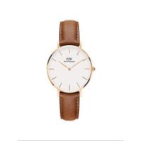 นาฬิกา Daniel Wellington Petite Durham 32มม. สีโรสโกลด์สีขาว DW00100172สีน้ำตาลของผู้หญิง