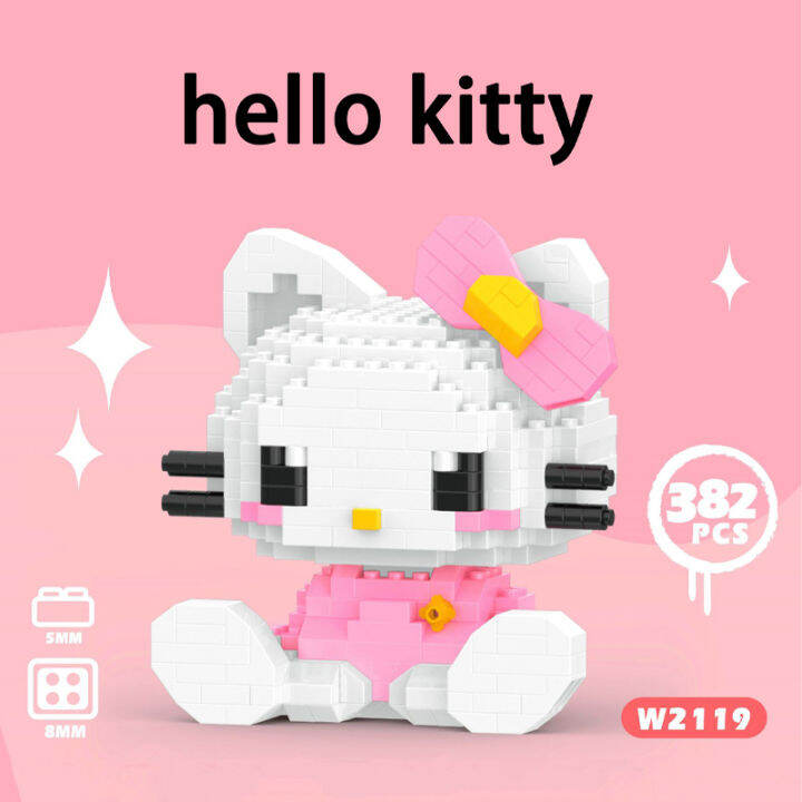 hello-building-block-sanrio-อะนิเมะรูป-kuromi-ประกอบของเล่นเครื่องประดับตกแต่งรุ่นปริศนาเด็กตุ๊กตา-gifts