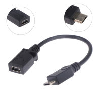 Lun ตัวแปลง Otg สายข้อมูล Micro 5P ตัวแปลง USB ชายเป็น Mini 5P USB ตัวเมียสายข้อมูล