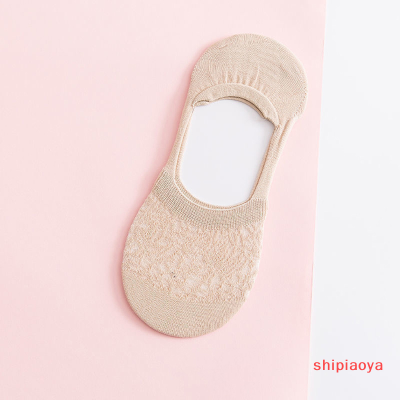 Shipiaoya ถุงเท้าลำลองหนังระบายอากาศและป้องกันการลื่น,ถุงเท้าผู้ชายล่องหน1คู่คลังสินค้าพร้อม