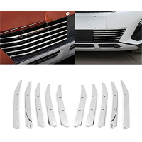 10PCS Front Bottom Grille Grill Cove Grille Trim for Peugeot 3008 GT 2017 2018 2019 2020 5008 GT 2017-2020