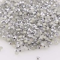 【CW】 Hematite 10000pcs 2mm/3mm/4mm/5mm Round Resin Flatback Rhinestones Art/Jewelry Decoration