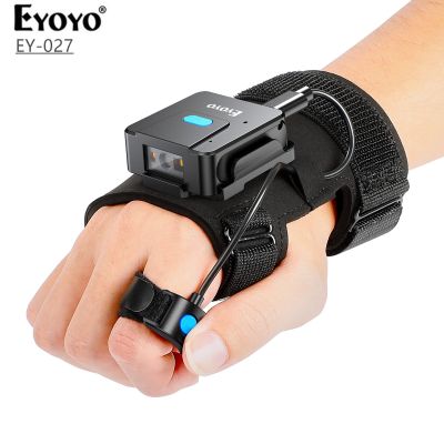 【CW】 2D Bluetooth Barcode Scanner Wearable Left Right Hand Wearable1D QR Patable Bar Code Reader