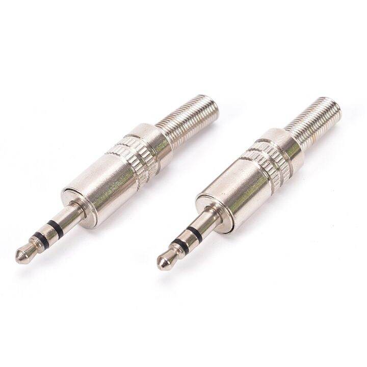 3.5mm Replacement 3 Pole Male Repair Headphones Audio Jack Plug