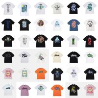 2023 FOR▬✿✤ Stu stussy west European and American popular logo new blockbuster cotton doll ice men and women with the couple T-shirt with short sleeves
