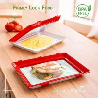 【YF】 Food Preservation Tray BPA Reusable Stackable Safety Plastic Refrigerator Storage Keep