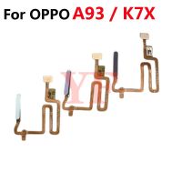 สําหรับ OPPO A55 A53 A93 K7X A92 A72 5G ปุ่มเพาเวอร์ลายนิ้วมือ เซนเซอร์ Flex Cable อะไหล่ซ่อม