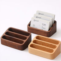 Creative Card Holder Note Holder In Wood Business Card Storage Beech Wood Card Case Office Card Holder