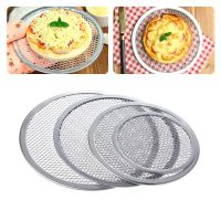 TOP Aluminum Mesh Grill Pizza Screen Round Baking Tray Net Kitchen Tools Ovens Kit