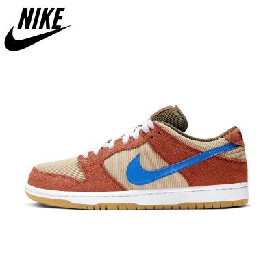 [HOT] ✅Original NK* Duk S- B- Low Corduroy- Orange Blue R Street Style Fashion Casual Sports Sneakers All-Match Trendy Skateboard Shoes