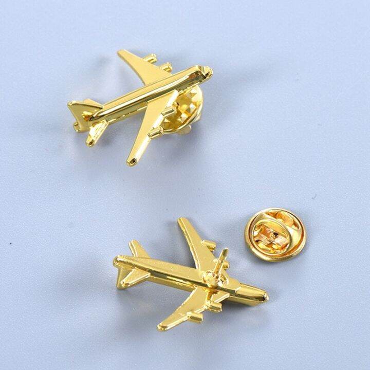 simple-airplane-model-brooches-gold-color-metal-fighter-aircraft-hijab-pin-clothes-suit-brooches-fashion-jewelry-accessories-headbands