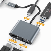 ตัวขยายฮับ USB MZX รางช่องยูเอสบี Tipo C ประเภทแท่นวางมือถือ3 0 Dock To HDMI-Compatible VGA สำหรับแล็ปท็อปแมคบุ๊ค Meimiao