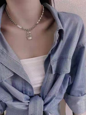 [COD] The new Korean Dongdaemun same style does fade pearl mosaic necklace female ins and fashion niche design