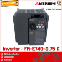 INVERTER MITSUBISHI FR-E740-0.75K,0.75KW 380V 1แรง งานกลาง