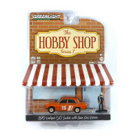 Greenlight 1/64 The Hobby Shop Series 7 - 1970 Datsun 510 Sedan with Race Car Driver 97070-D