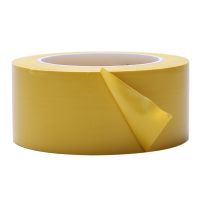 เทปกาวในตัว PVC Lane &amp; Aisle Marking Floor Tape Ty Tape, 50Mm * 33M สีเหลือง