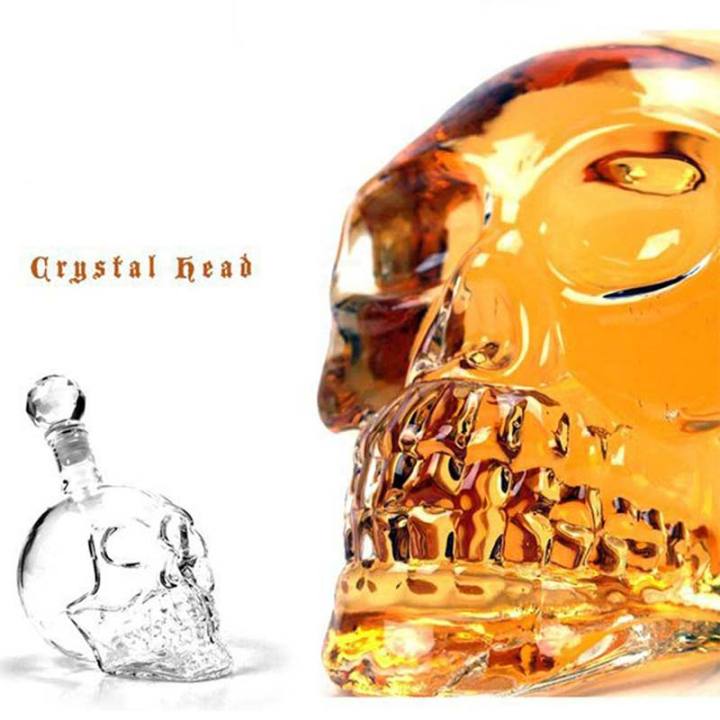 Crystal Skull Bottle Vodka Skull Shot Glass Bottle With Cork Skull