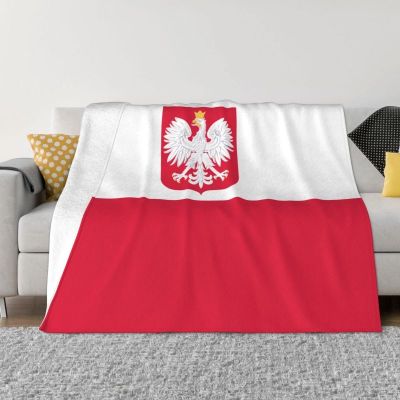 【CW】☂►  Flag Of Poland Blanket Soft Fleece Warm Throw Blankets for Sofa Office Bed Bedspread