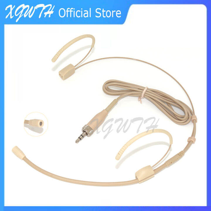 Electret Condenser Headset Microphone Head Wearing Headworn Mic for Sennheiser Wireless Bodypack