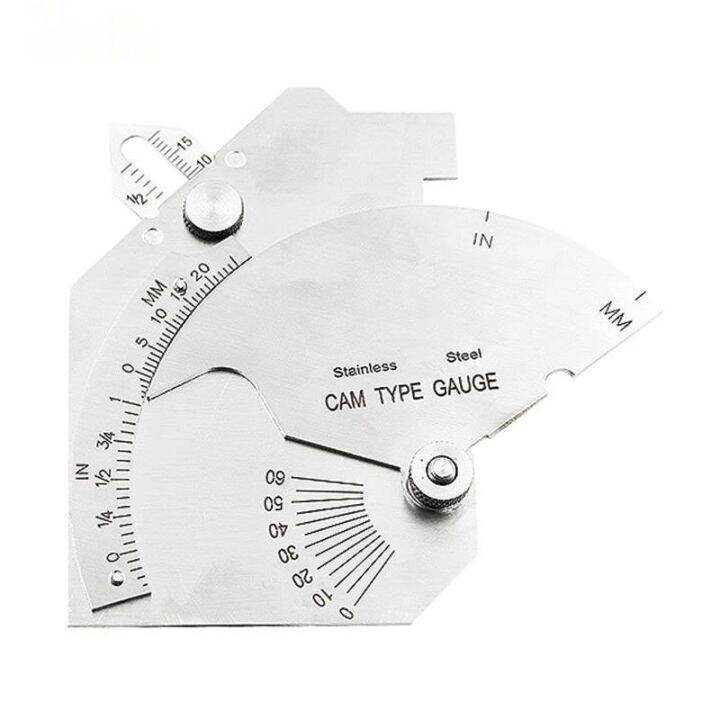 Bridge Cam Gauge Stainless Steel Welding Gauge Welded Surfaces Joint Inspection Tool Inch