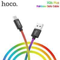 Hoco X26 Plus สายชาร์จสีรุ้ง Rainbow Data Cable 3.0A Max