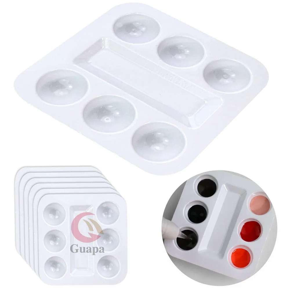 Tattoo Ink Tray 30pcs/box Disposable White Plastic Pigment Tray Color  Palette Holder Adhesive ink Tray Holders Tattoo Ink Palet | Lazada Singapore