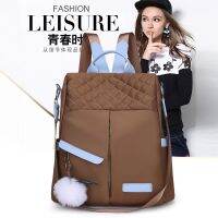 Fashionable All-Match Large-Capacity Mommy Bag Multifunctional Ladies Travel Backpack Casual Mommy Bag Classic All-Match Contrast 【AUG】