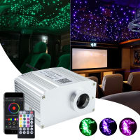 CREE chip 10W RGBW Twinkle LED Fiber Optic Engine Driver with 28key RF Bluetooth app Controller for fiber optic star ceiling