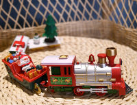 2022 New Christmas Train Set Sound and Light Railway Track Toy Christmas Train Gift Childrens Toy Birthday Party Gift Home