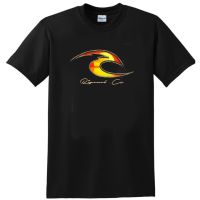 Rip Tee Curl T-Shirt MenS Black Wave Palm Trees Logo Surfer Graphic Tee Men