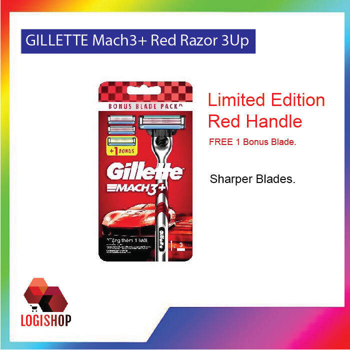 Mach3+ Red Razor 3Up Lazada